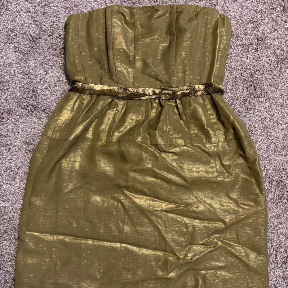 Vera-wang Women's Gold and Green Dress